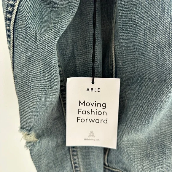 Able Light Blue Jean Jacket - Picture 6 of 9